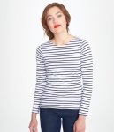 SOL'S Ladies Marine Long Sleeve Stripe T-Shirt