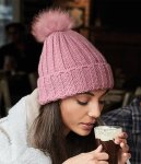 Beechfield Verbier Fur Pom Pom Beanie