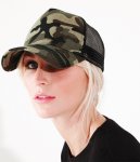 Beechfield Camo Snapback Trucker Cap