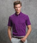 Kustom Kit Short Sleeve Tailored Premium Oxford Shirt