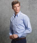 Kustom Kit Long Sleeve Tailored Oxford Shirt