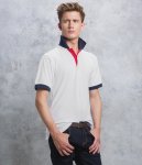 Kustom Kit Contrast Poly/Cotton Piqué Polo Shirt