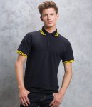 Kustom Kit Contrast Tipped Poly/Cotton Piqué Polo Shirt