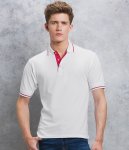 Kustom Kit St Mellion Tipped Cotton Piqué Polo Shirt