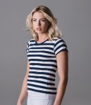 Mantis Ladies Stripy T-Shirt