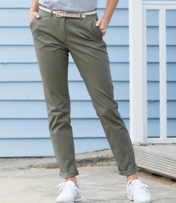 Front Row Ladies Stretch Chino Trousers