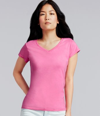 Gildan SoftStyle Ladies V Neck T-Shirt