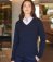 H721 Henbury Ladies Lightweight Cotton Acrylic V Neck Sweater