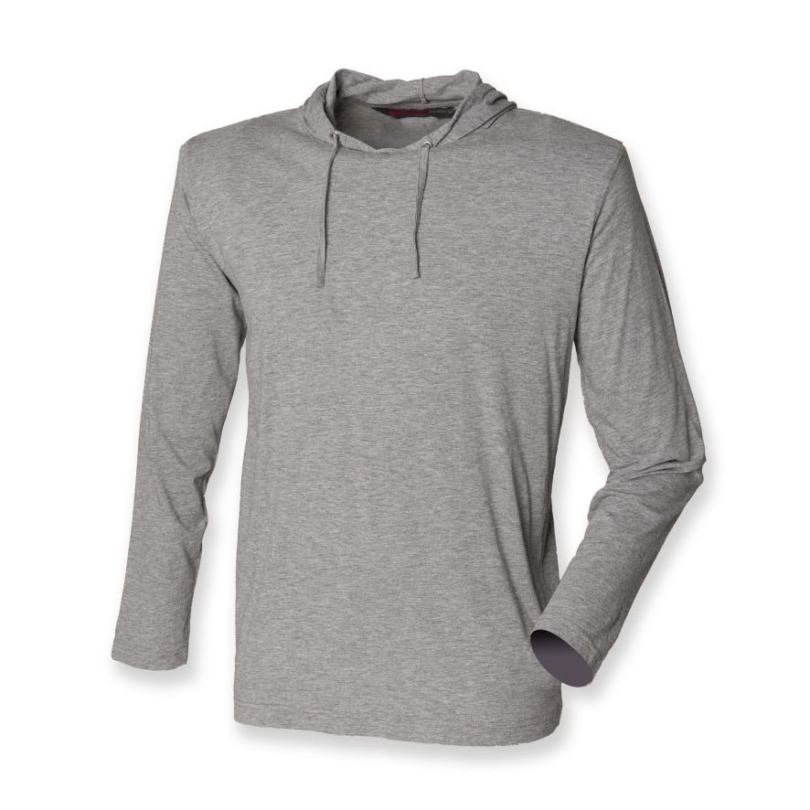 SF Men Long Sleeve Hooded TShirt Logo World Designs Ltd